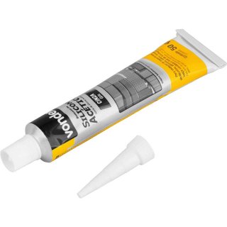 Borracha de silicone ac�tico, cinza, 50 g, bl�ster, VONDER