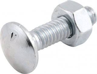 Parafuso franc�s zincado, 1/4