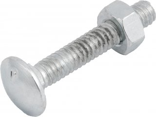 Parafuso franc�s zincado, 1/4