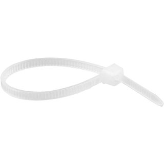 Abra�adeira de nylon, branca, 100 mm x 2,5 mm, com 20 pe�as, VONDER