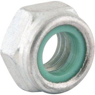 Porca autotravante sextavada, 10 mm, MA, baixa, zincada, VONDER