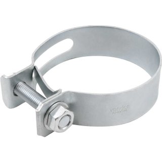 Abra�adeira para mangote, a�o carbono, largura 32 mm, AM 99 mm - 107 mm, com 2 pe�as, VONDER