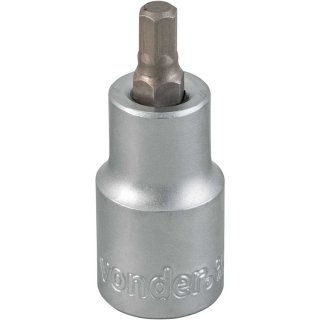 Soquete hexagonal 6 mm, encaixe de 1/2