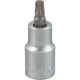 Soquete hexalobular macho T-40, encaixe 1/2