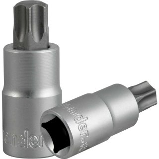 Soquete hexalobular macho T-60, encaixe 1/2