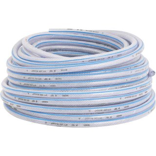 Mangueira PVC cristal tran�ada, VPT, 250 libras,  3/4