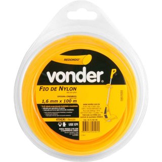 Fio de nylon, 1,6 mm x 100 m, redondo, VONDER