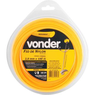 Fio de nylon, 2,0 mm x 100 m, redondo, VONDER