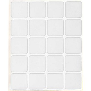 Feltro autoadesivo branco, quadrado, 22 mm, VONDER