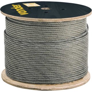 Cabo de a�o galvanizado, alma de fibra, 12,70 mm - 1/2