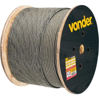 Cabo de a�o galvanizado, alma de fibra, 7,94 mm - 5/16
