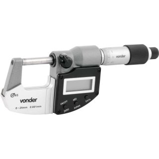 Micr�metro externo digital 0-25 mm, MD 025, VONDER