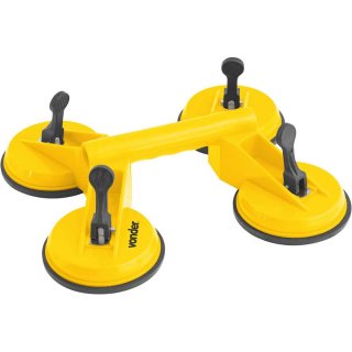 Ventosa qu�drupla, 118 mm, pl�stica, VONDER