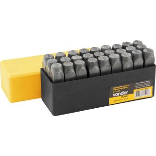 Alfabeto/pun��o de a�o para grava��o, 10 mm, VONDER PLUS