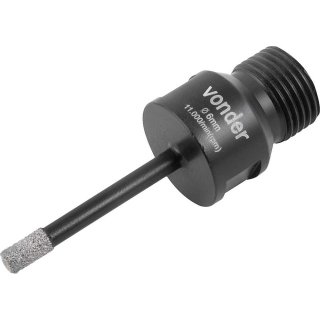 Serra copo diamantada, 6 mm, para esmerilhadeira, VONDER