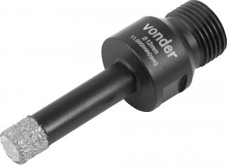 Serra copo diamantada, 12 mm, para esmerilhadeira, VONDER