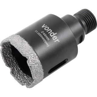 Serra copo diamantada, 44 mm, para esmerilhadeira, VONDER