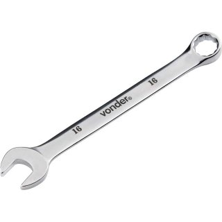Chave combinada 16 mm, a�o cromo van�dio, reta cromada, VONDER