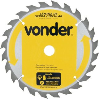 L�mina de serra circular com dentes de metal duro/v�dea, 235 mm x 30 mm, 24 dentes, VONDER