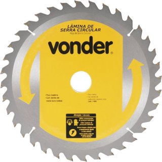L�mina de serra circular com dentes de metal duro/v�dea, 350 mm x 30 mm, 36 dentes, VONDER
