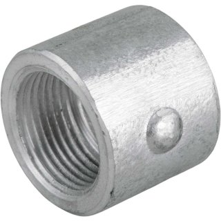 Luva de alum�nio com rosca, 3/4