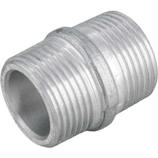 Niple em alum�nio, duplo, 1