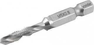 Broca/macho combinado M5 x 0,8 mm, VONDER