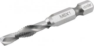 Broca/macho combinado M6 x 1 mm, VONDER