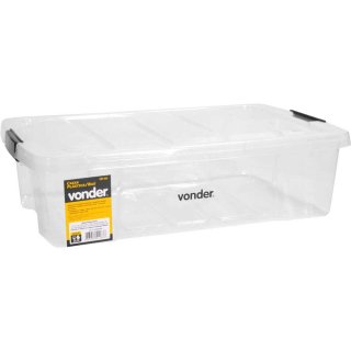 Caixa pl�stica/ba�, transparente, CBV 020, VONDER