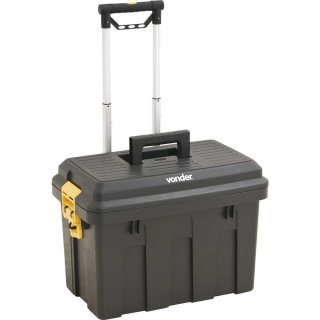 Caixa para ferramentas, pl�stica, com rodas, 62,0 cm x 44,0 cm x 44,5 cm, CRV 0200, VONDER