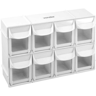 Organizador pl�stico com 8 gavetas, OPV 0305, VONDER