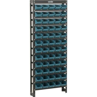 Estante met�lica, com gaveteiros modelo pr�tico azul, 60/3 VONDER