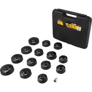 Saca-filtro de �leo de motor com 15 pe�as VONDER