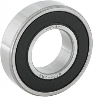 Rolamento r�gido de esfera, 6206-2RS, VONDER