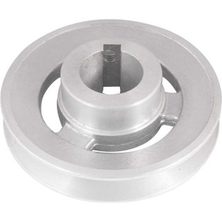 Polia de alum�nio 1 canal, perfil A, 100 mm com furo de 28 mm, VONDER