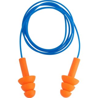 Protetor auditivo tipo plug, de silicone, com cord�o em PVC, VONDER