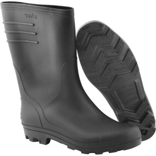 Bota de PVC preta, cano m�dio, sem forro, 42, VONDER