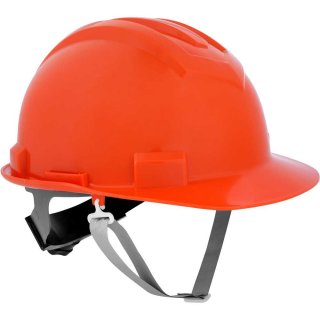 Capacete aba frontal, laranja, com jugular e suspens�o com catraca, VONDER PLUS
