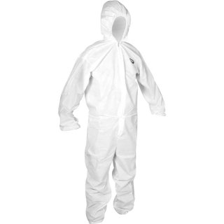 Macac�o com capuz, branco, tamanho G, AI 30 PPL, VONDER