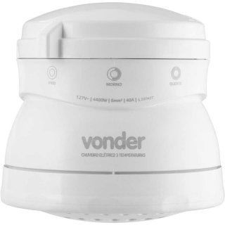 Ducha 3 temperaturas, 4.400 W, 127 V~, branca, VONDER