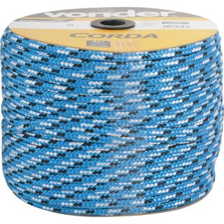 Corda multifilamento tran�ada 8,0 mm x 258 m, cores diversas, VONDER