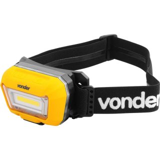 Lanterna de LED para cabe�a,  recarreg�vel, LED COB, LCV 300, VONDER