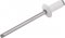 Rebite de repuxo 4,0 mm x 10,0 mm, branco, 410, caixa com 1.000 pe�as VONDER