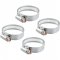 Abra�adeira rosca sem fim, 38 mm a 51 mm, com 4 pe�as, AL 3851 VONDER