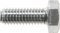 Parafuso sextavado zincado 6 mm x 16 mm, MA, rosca total, VONDER