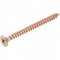 Parafuso madeira chipboard, cabe�a chata, fenda cruzada/phillips, 5,0 mm x 60,0 mm, VONDER