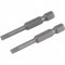 Ponteira/bits fenda, encaixe sextavado 1/4