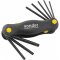 Jogo de chaves hexalobular, T9 a T40, com suporte pl�stico, 8 pe�as, VONDER