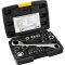 Jogo de chaves estrela com catraca e adaptador para bits (8 mm a 19 mm), VONDER