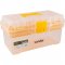 Caixa pl�stica para ferramentas, transparente e amarela, com 1 bandeja, CPV 0330, VONDER